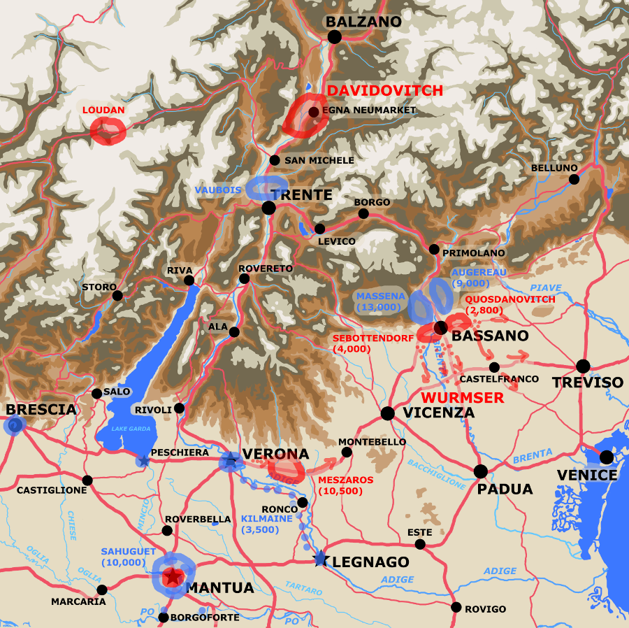 A map showing the theatre of operations September 8th.